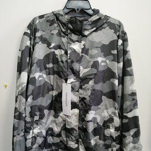 BNWT Calvin Klein Men's Windbreaker Gray Camouflage Size XL